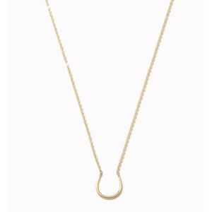 Stella & Dot Horseshoe Charm Keeper Necklace